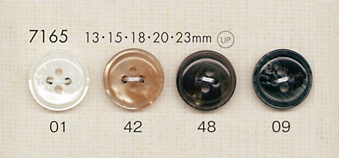 7165 DAIYA BUTTONS Shell-like Polyester Button DAIYA BUTTON