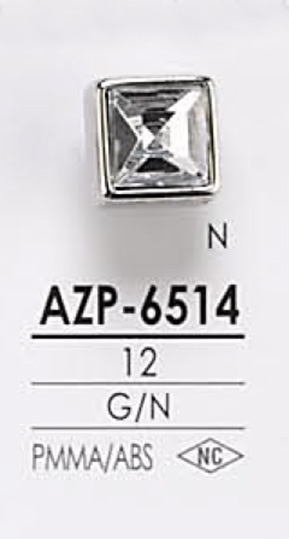 AZP6514 Crystal Stone Button IRIS