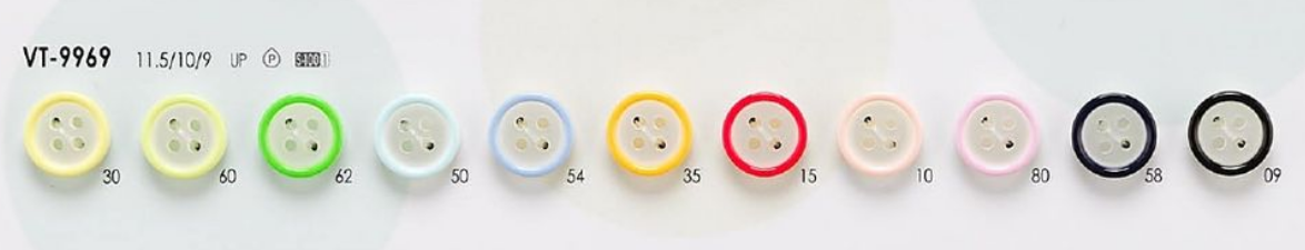 VT9969 Colorful Buttons For Shirts, Polo Shirts And Light Clothing IRIS
