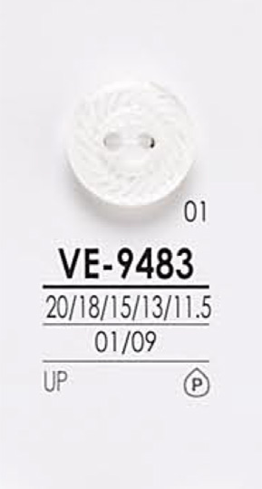 VE9483 Black &amp; Dyeing Shirt Button IRIS