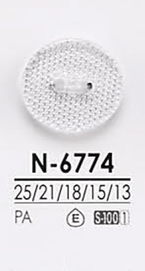N6774 Diamond Cut Button For Dyeing IRIS