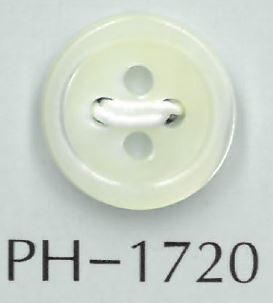 PH1720 17 Type 2mm Shell Button Sakamoto Saji Shoten