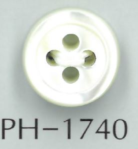 PH1740 17 Type 4mm Shell Button Sakamoto Saji Shoten