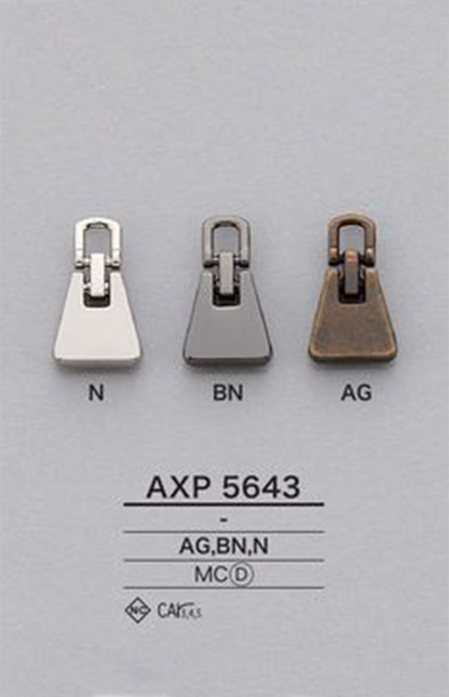 AXP5643 Zipper Point (Pull Tab) IRIS