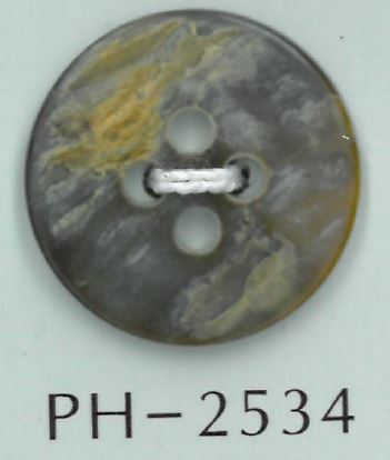 PH2534 2 Shell Pattern Button (Dark Beige) Sakamoto Saji Shoten