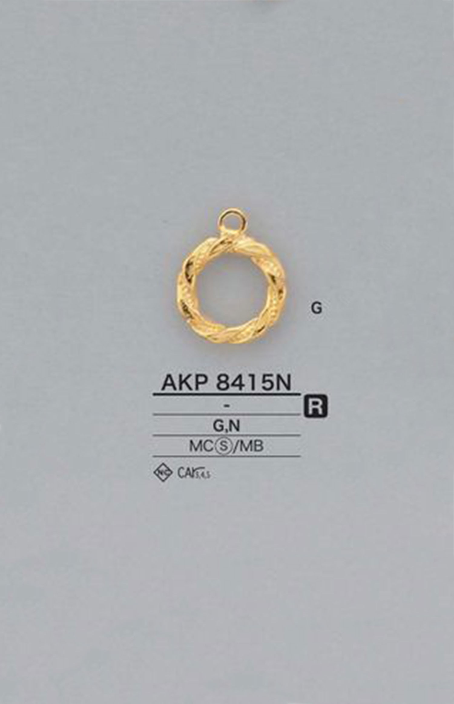 AKP8415N Ring Zipper Point (Pull Tab) IRIS