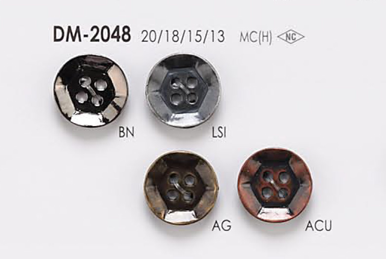 DM2048 4-hole Metal Button For Jackets And Suits IRIS