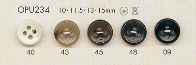 OPU234 4-hole Polyester Button For Shirts And Blouses DAIYA BUTTON