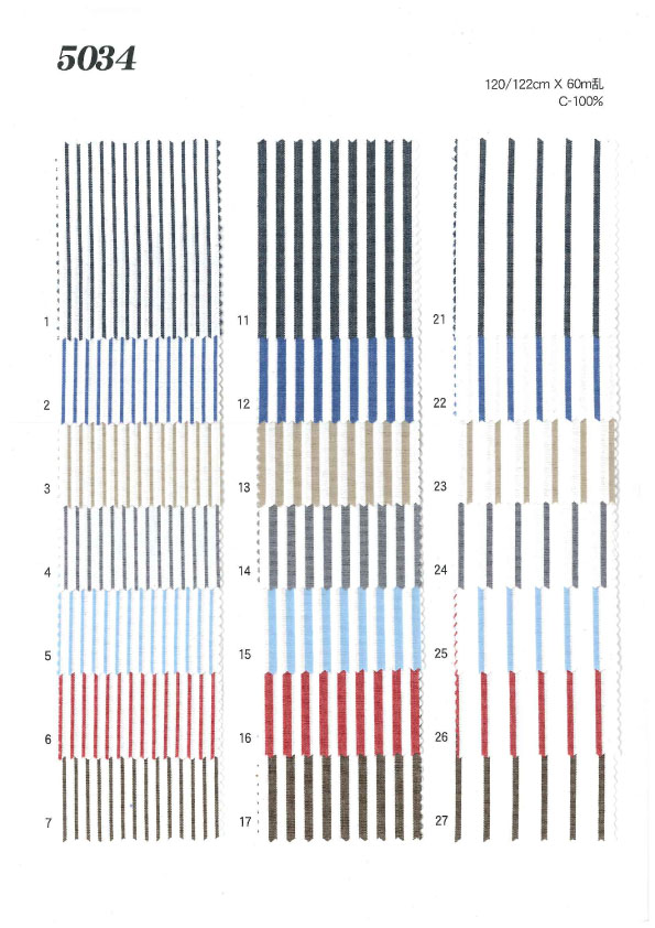 MU5034 Stripe Check[Textile / Fabric] Ueyama Textile