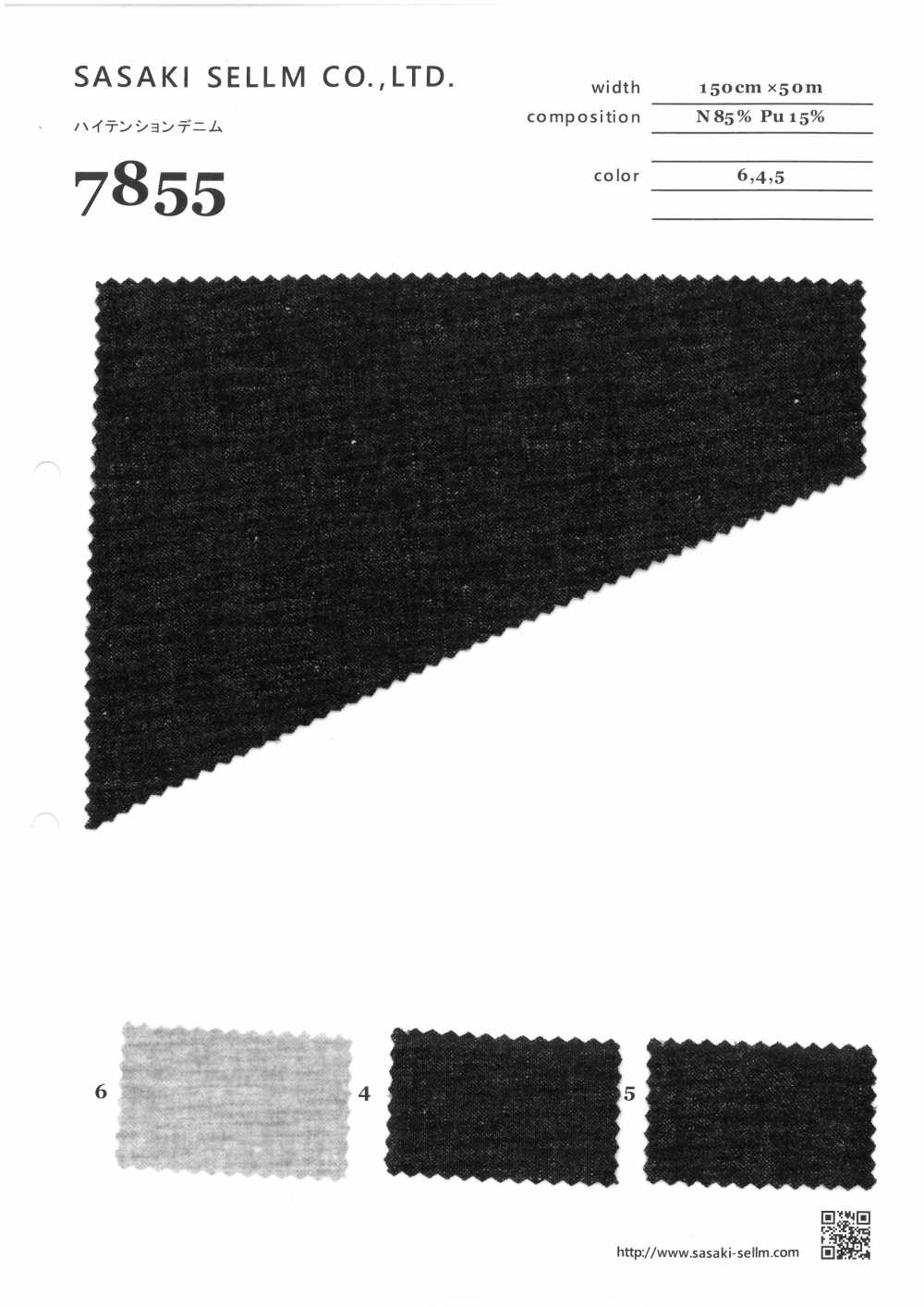 7855 Summer Denim[Textile / Fabric] SASAKISELLM