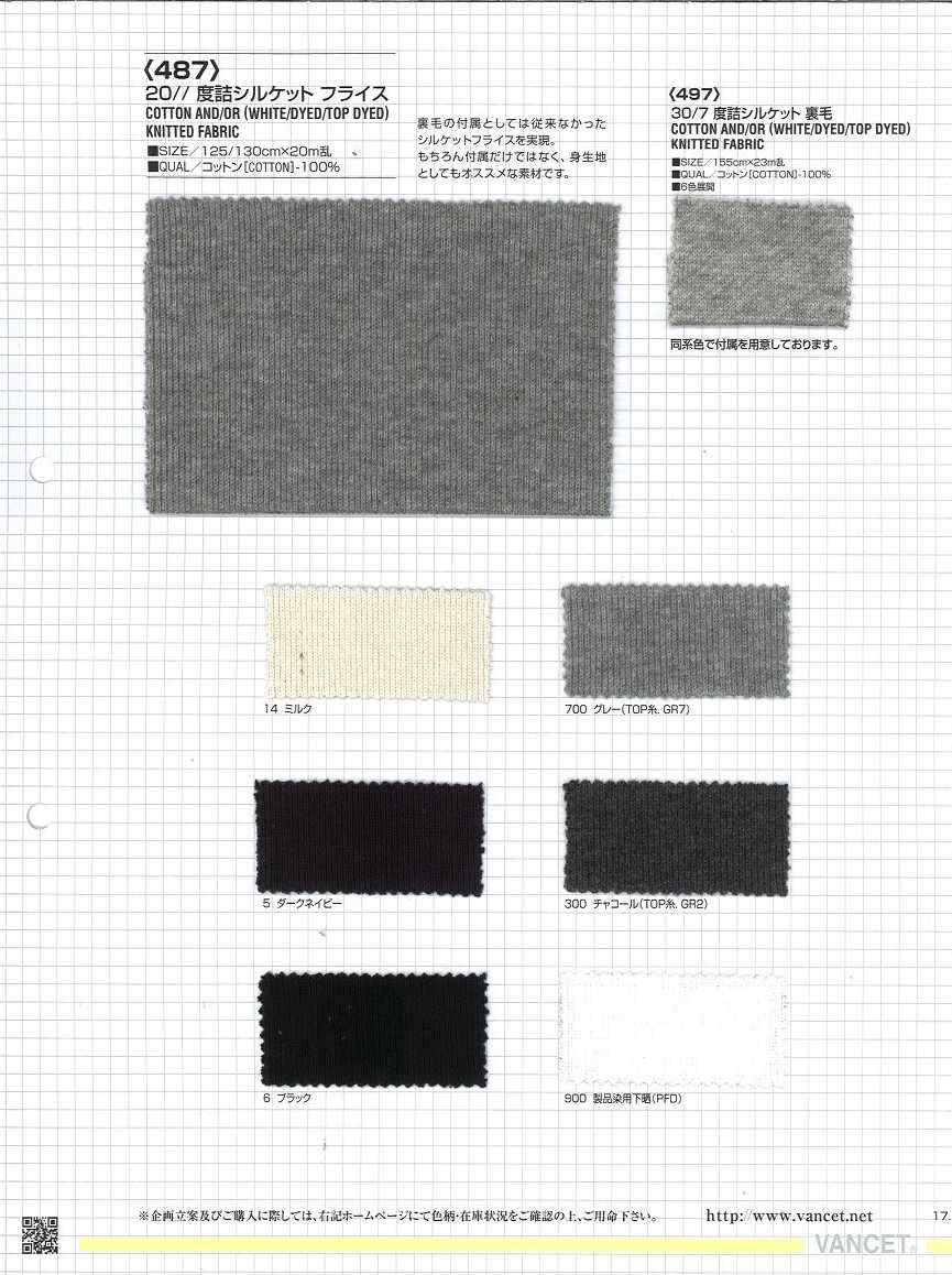 487 20 // Degree Packed Mercerized Circular Rib[Textile / Fabric] VANCET