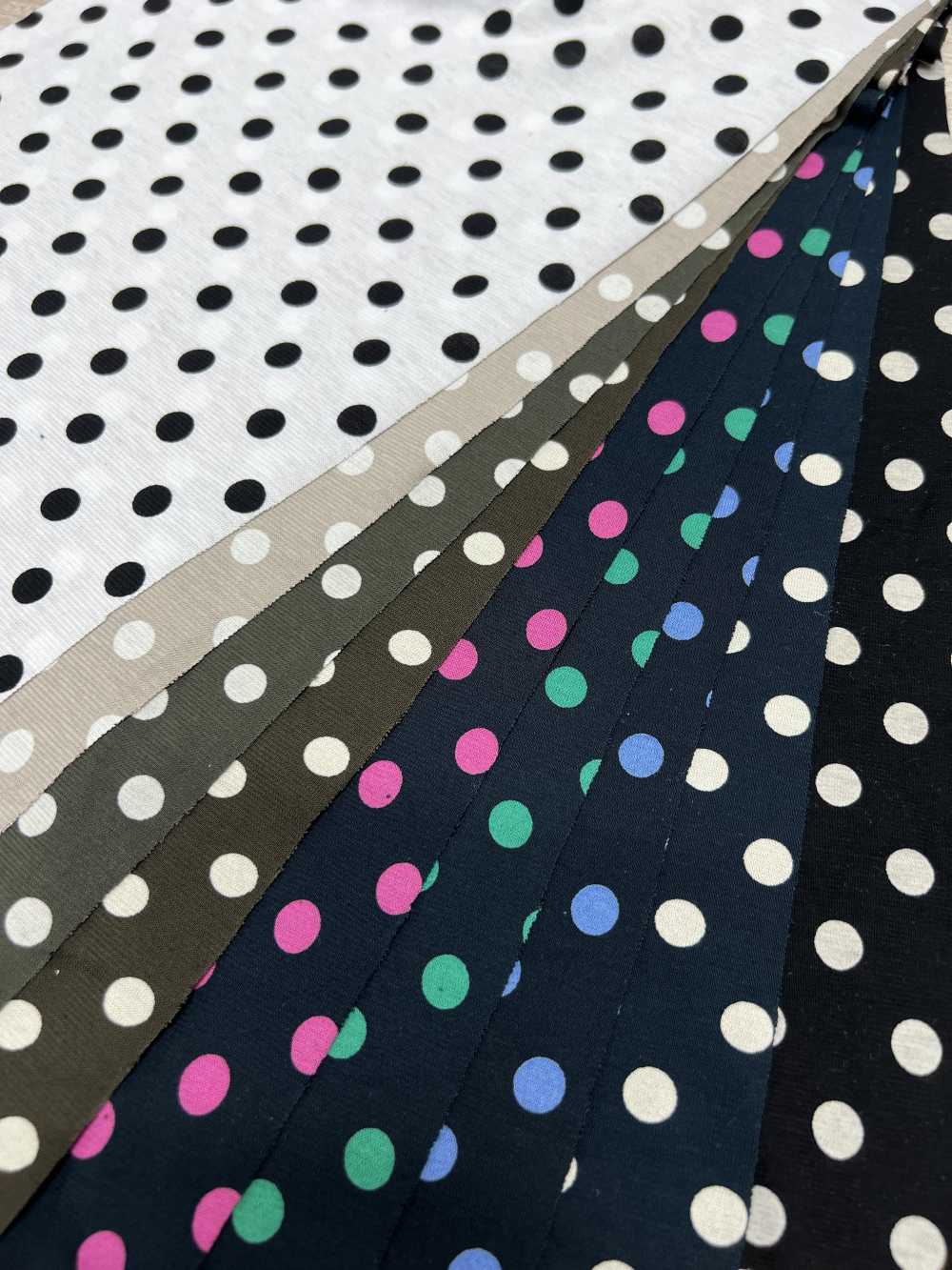 55048-B 60/2 Gas Firing Mercerized Cotton Jersey Dot Pattern Medium[Textile / Fabric] SAKURA COMPANY