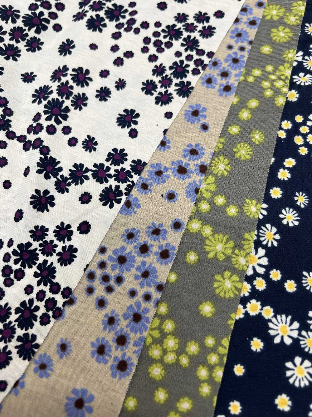 55051-2 60/2 Gas-fired Mercerized Cotton Jersey Floral Pattern[Textile / Fabric] SAKURA COMPANY
