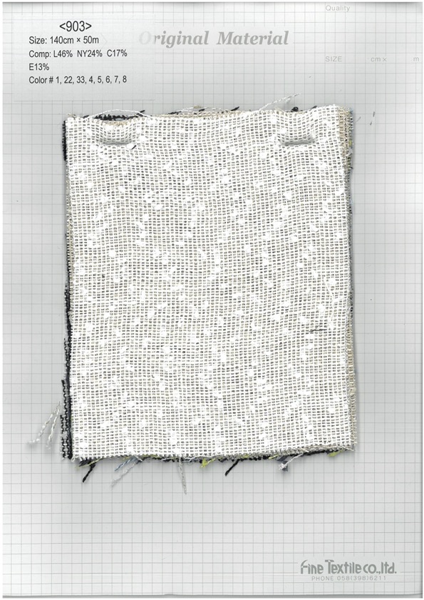 903 Ribbon Yarn Leno Weave[Textile / Fabric] Fine Textile
