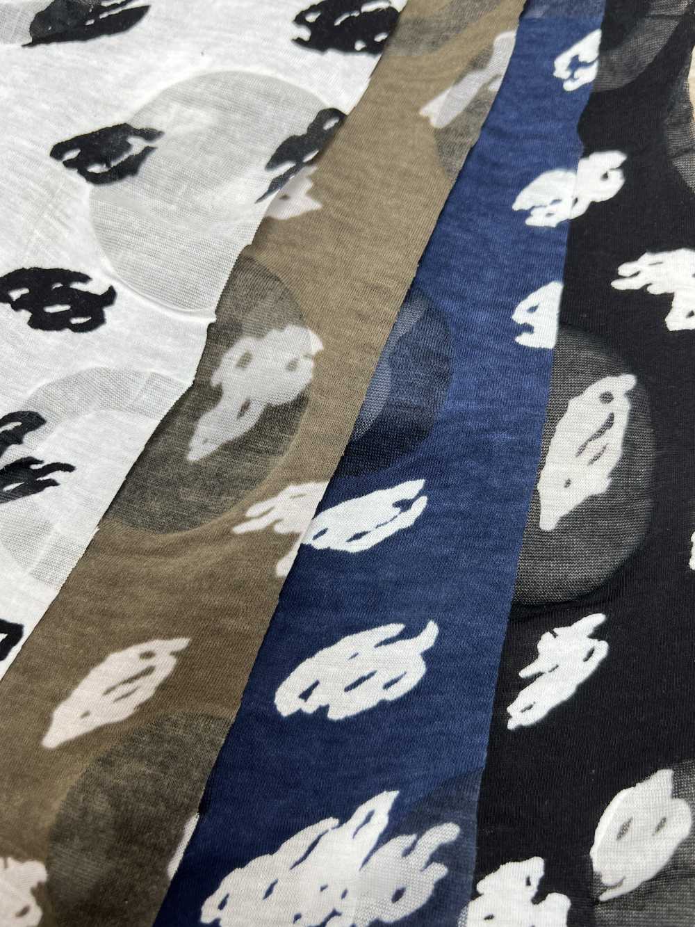 58016-1 Ripple Jersey Print Single Color Kika Pattern[Textile / Fabric] SAKURA COMPANY