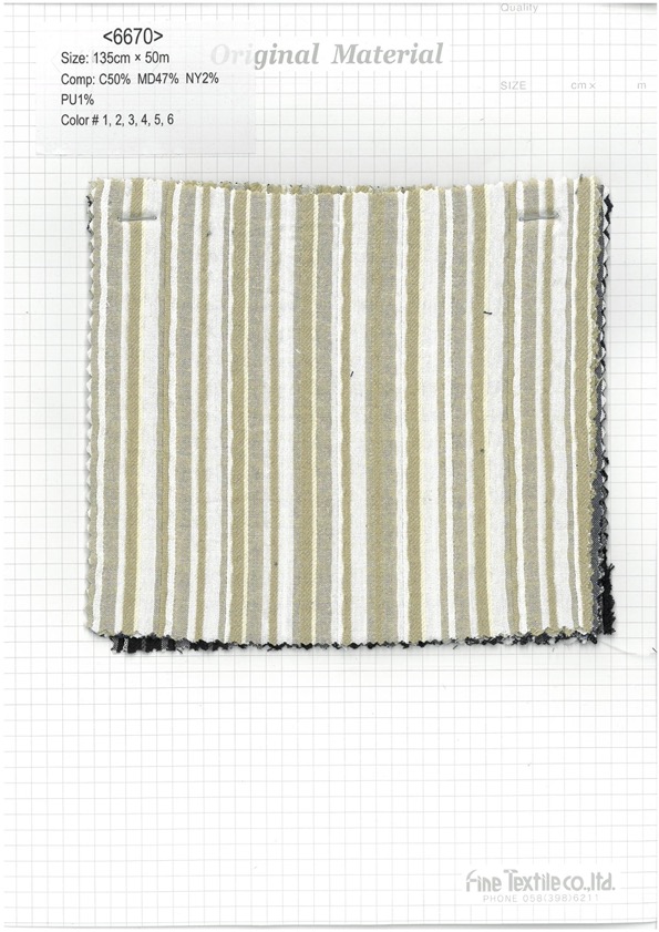 6670 Tuck Stripe[Textile / Fabric] Fine Textile