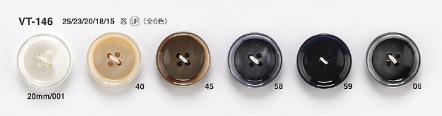 VT146 Shell Like Buttons For Jackets And Suits &quot;Symphony Series&quot; IRIS