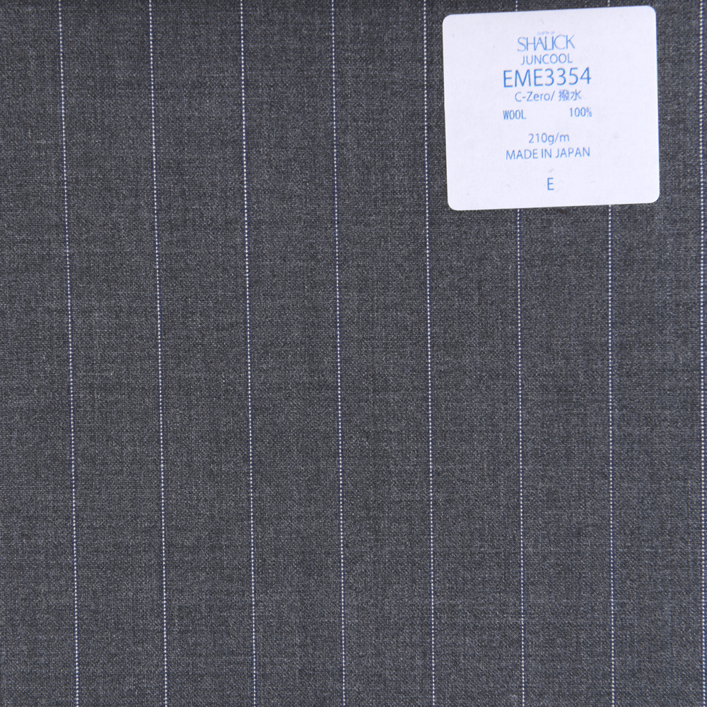 EME3354 Japanese Summer Clothing Sharick Series Juncourt Striped Gray[Textile] Miyuki Keori (Miyuki)
