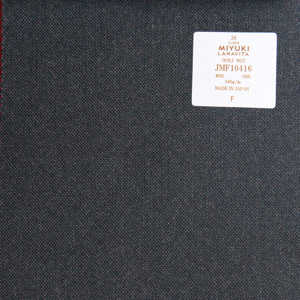 JMF10416 Lana Vita Collection Tweed Spun Plain Charcoal Heaven Gray[Textile] Miyuki Keori (Miyuki)