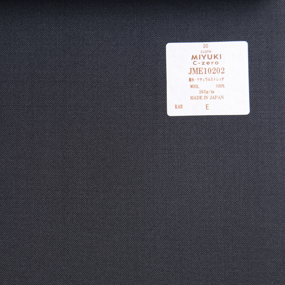 JME10202 Poseidon Water Repellent Technology Sea Zero Natural Stretch Plain Black[Textile] Miyuki Keori (Miyuki)