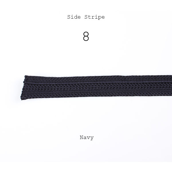 8 Side Striple Tape 100% Rayon Side Striple 18mm Width Navy[Ribbon Tape Cord] Yamamoto(EXCY)
