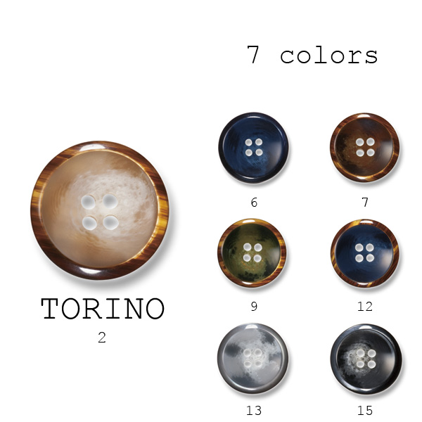 トリノ Polyester Buttons For Suits And Jackets Made In Italy UBIC SRL