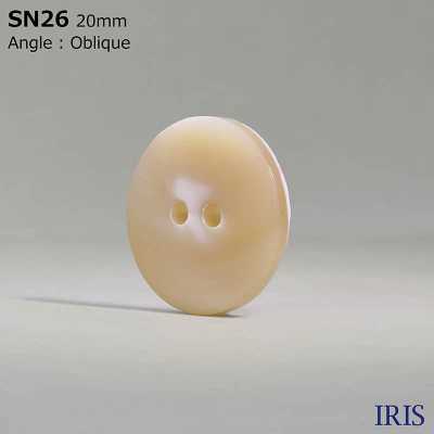 SN26 Natural Material Made Of Takase Shell 2 Holes Glossy Button IRIS Sub Photo