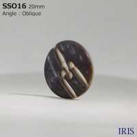 SSO16 Natural Material Shell Made 4 Holes Glossy Button IRIS Sub Photo