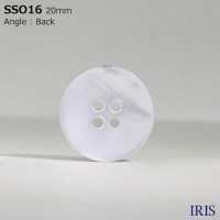 SSO16 Natural Material Shell Made 4 Holes Glossy Button IRIS Sub Photo