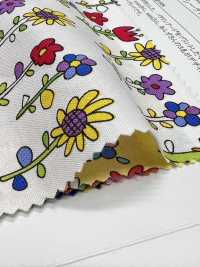 28066 Paralym Art Loomstate Print & # 65374; Fleur Et Papillon & # 65374;[Textile / Fabric] SUNWELL Sub Photo