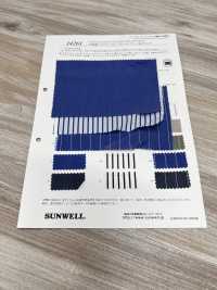 14261 Yarn-dyed Cotton / Nylon Stretch Chambray &amp; Stripes[Textile / Fabric] SUNWELL Sub Photo