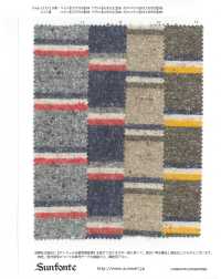26010 Yarn-dyed Jazz NEP Multi-horizontal Stripe Fuzzy[Textile / Fabric] SUNWELL Sub Photo