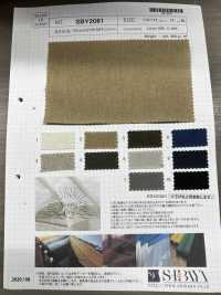 SBY2081 SUNNY DRY Linen Cotton Drill Sun-dried Washer Processing[Textile / Fabric] SHIBAYA Sub Photo