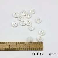 BHD17 DAIYA BUTTONS Impact-resistant Bordered Four-hole RIVER SHELL-like Polyester Button DAIYA BUTTON Sub Photo