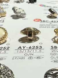 AY-6253 Epoxy Resin/ABS Resin Rectangle Ring Lug, Glossy Button IRIS Sub Photo