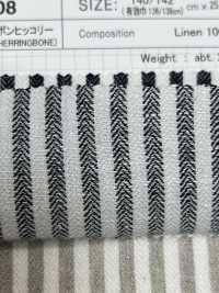 SBY7308 1/40 Linen Herringbone Hickory[Textile / Fabric] SHIBAYA Sub Photo