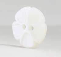 SSO18 Natural Material Shell Flower-shaped 2 Holes Glossy Button IRIS Sub Photo