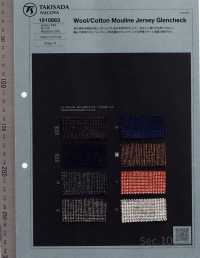 1010863 Wool / Cotton Murine Jersey Glen Check[Textile / Fabric] Takisada Nagoya Sub Photo