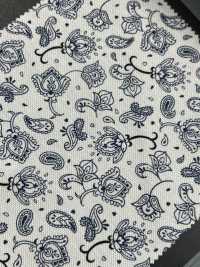 1077935 T / C Moss Stitch Paisley Print[Textile / Fabric] Takisada Nagoya Sub Photo
