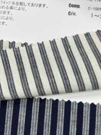 AN-9279 Cotton Muranep Stripe[Textile / Fabric] ARINOBE CO., LTD. Sub Photo