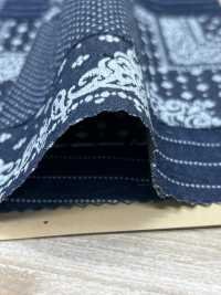 INDIA-469 Indigo Patchwork Discharge Design[Textile / Fabric] ARINOBE CO., LTD. Sub Photo