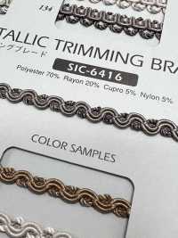 SIC-6416 Antique Metallic Trimming Braid[Ribbon Tape Cord] SHINDO(SIC) Sub Photo