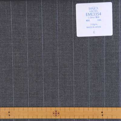 EME3354 Japanese Summer Clothing Sharick Series Juncourt Striped Gray[Textile] Miyuki Keori (Miyuki) Sub Photo