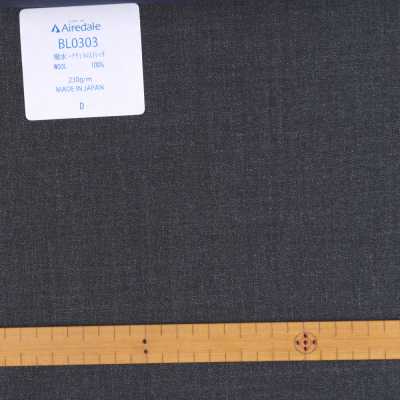 BL0303 Miyuki Tropical Spring / Summer Classic Plain Weave Material Airdale Plain Charcoal Gray[Textile] Miyuki Keori (Miyuki) Sub Photo