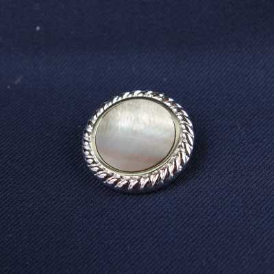 925 Top Quality Pure Silver Buttons. Buttons Made Of Pure Silver Encasing Precious Stones/ Mother Of Pea Yamamoto(EXCY) Sub Photo