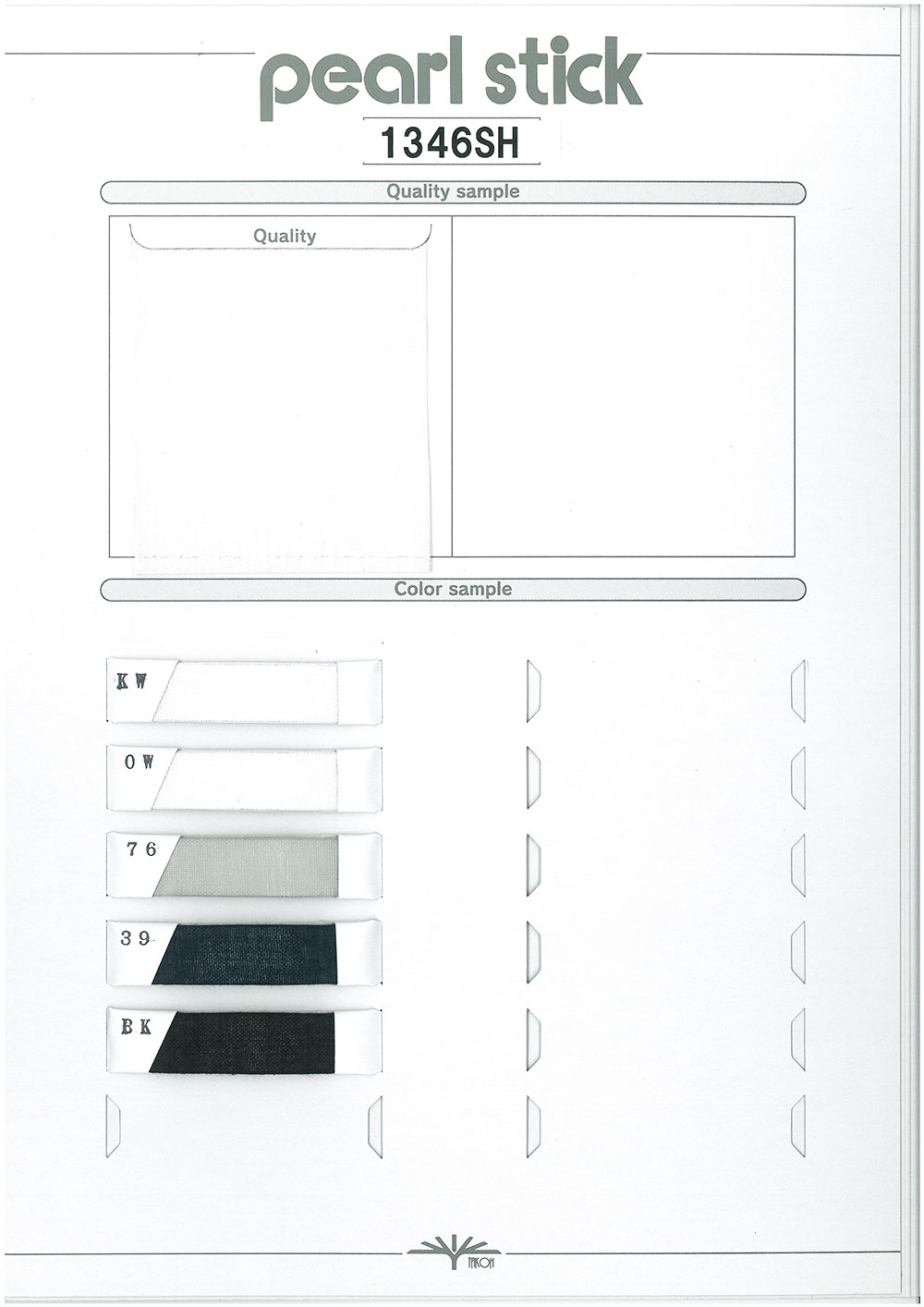 1346SH Pearl Stick Fusible Interlining Areas TAKOH