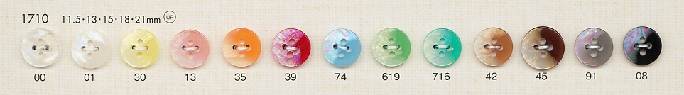 1710 Buttons For Colorful Shell-like Shirts And Blouses DAIYA BUTTON