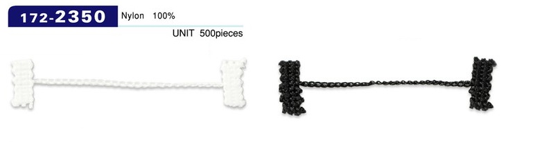 172-2350 Button Loop Lining Stop Chain Cord Type Overall Length 65mm (500 Pieces)[Button Loop Frog Button] DARIN