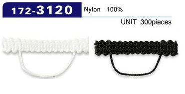 172-3120 Button Loop Braided Type, Horizontal, 33mm (300 Pieces)[Button Loop Frog Button] DARIN