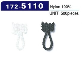 172-5110 Button Loop Braid Type Total Length 18mm (500 Pieces)[Button Loop Frog Button] DARIN